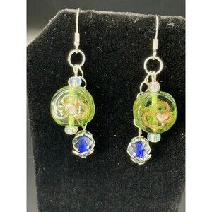 Redesigned Jewelry Vintage Beads-Dangle Earrings. Nickel Free
